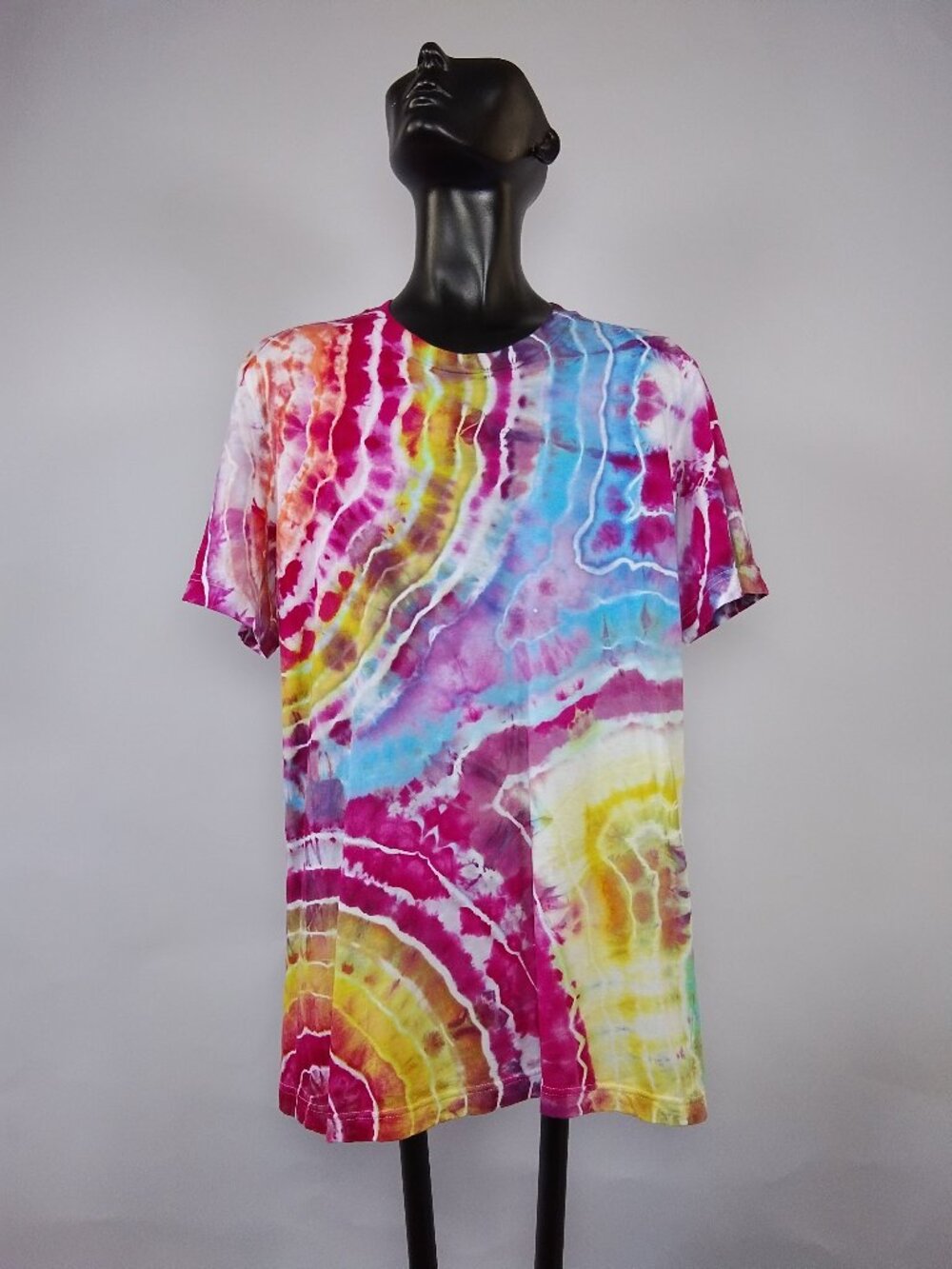 Medium Unisex Bella-Canvas 3001C “Geode” Ice Dyed T-Shirt